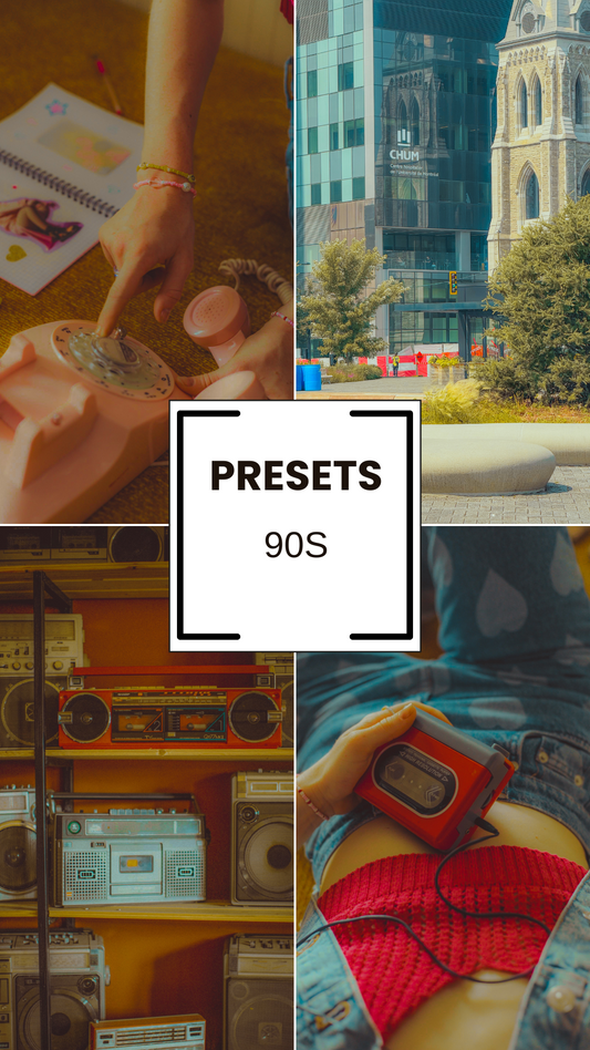 90s Lightroom Presets for Retro Style Photos – Mobile & Desktop