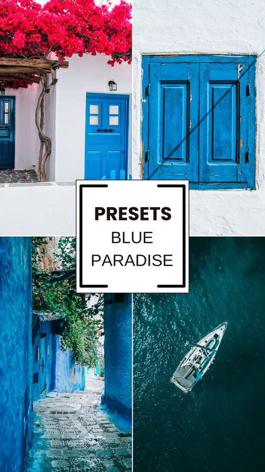 Blue Tones Lightroom Presets – Travel & Ocean Aesthetic Pack